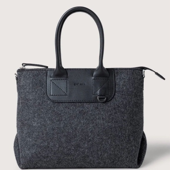 Graf Lantz Handbags - Graf Lantz Bedford Merino Wool Satchel with Detachable Cross Body Strap.